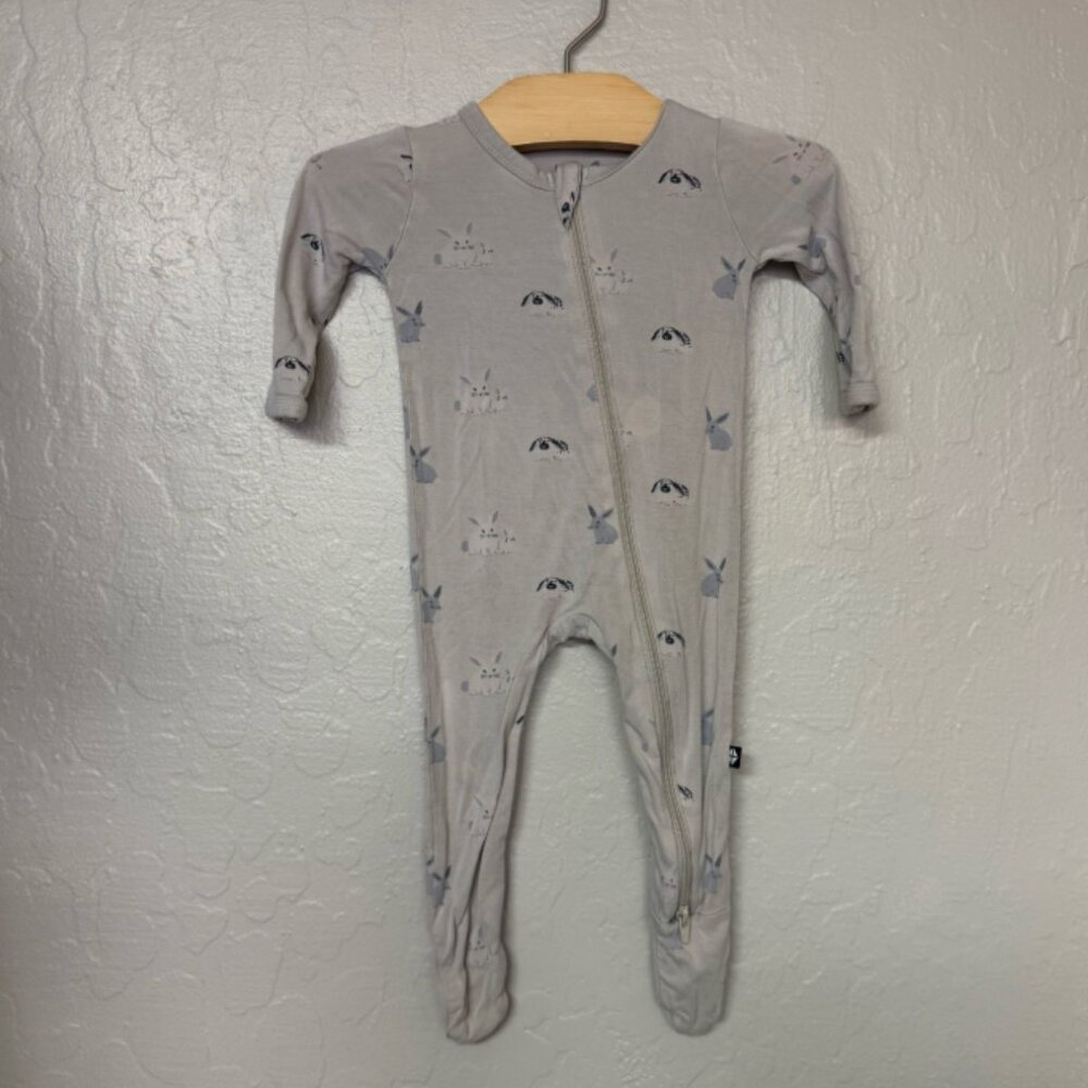 $23 ADD ON kyte baby easter print‎ bamboo footie 3-6M Zara Little Sleepies